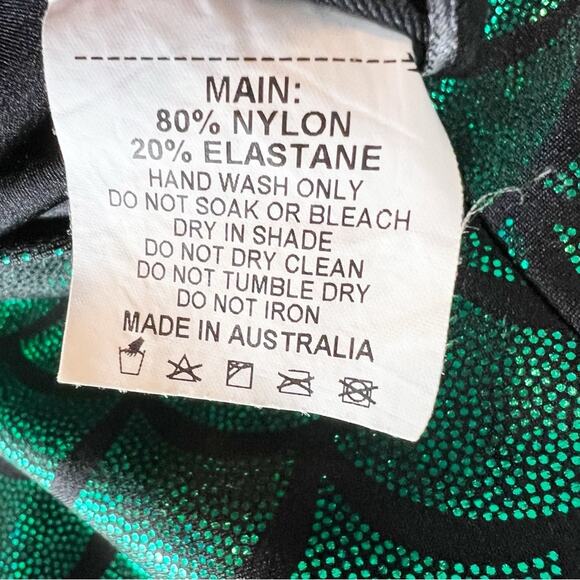 BlackMilk Mermemerald Green Shimmer Mermaid Leggings Sz M - Picture 7 of 8